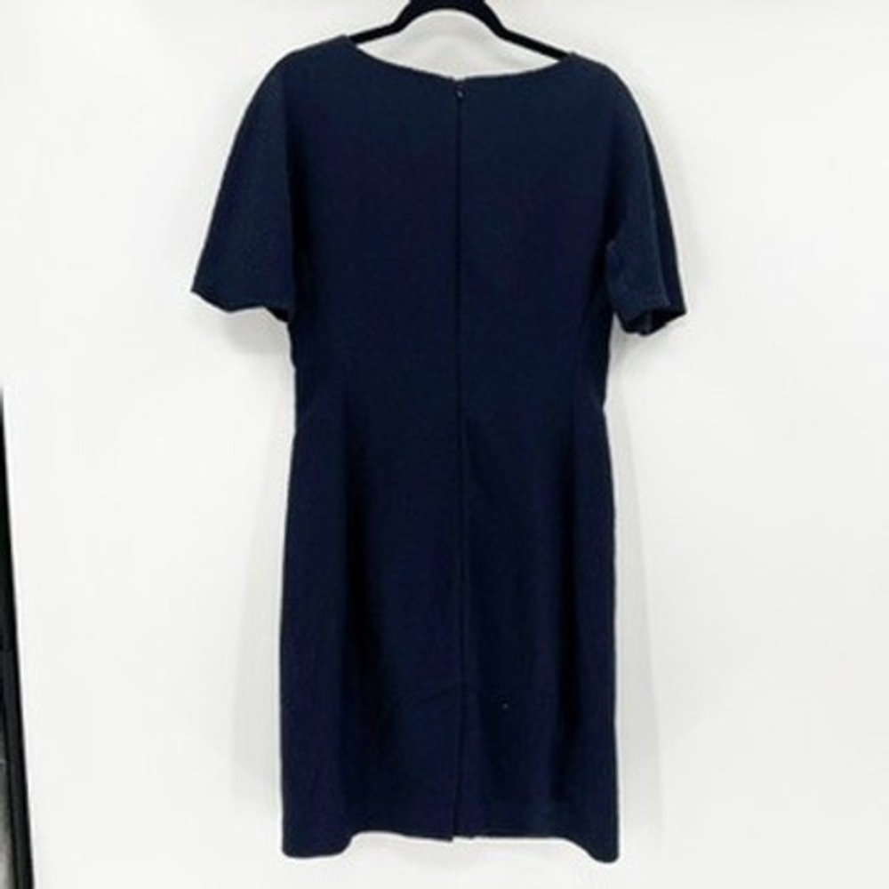Apiece Apart Black Cotton Gathered Neck‎ Belted Midi Dress Womens Size 2
